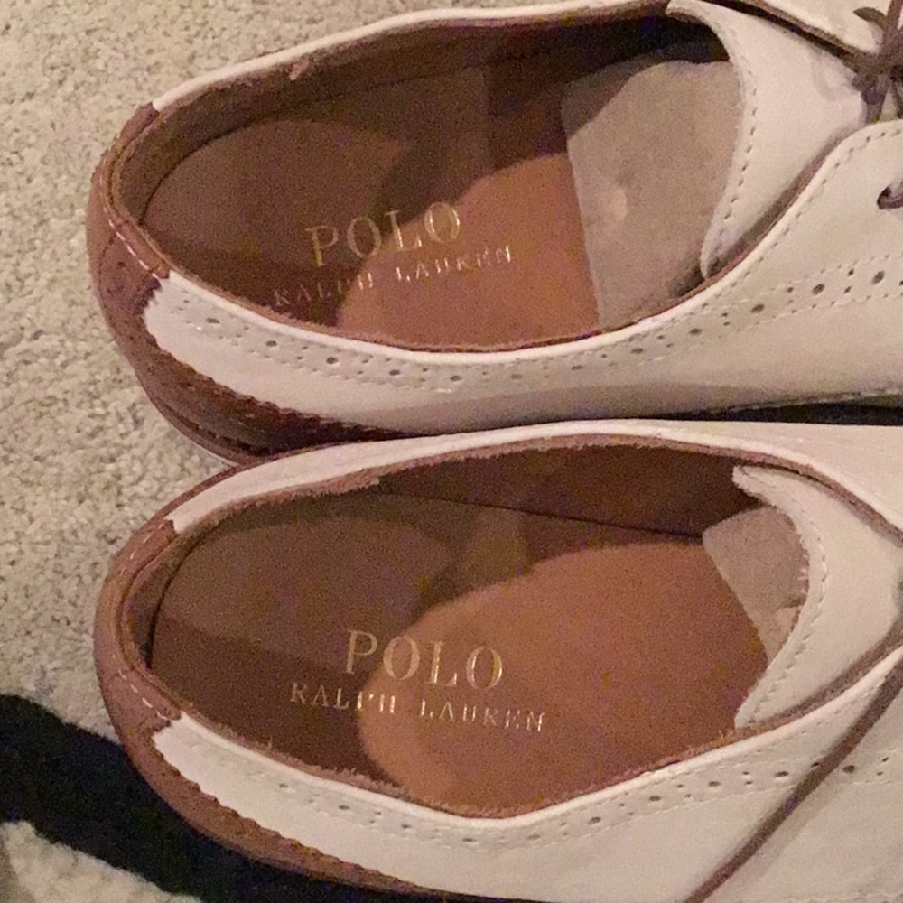 Polo by Ralph Lauren Brown and Cream Oxfords - Picture 4 of 6